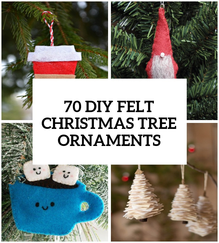 DIY Felt Christmas Ornaments
 70 DIY Felt Christmas Tree Ornaments Shelterness