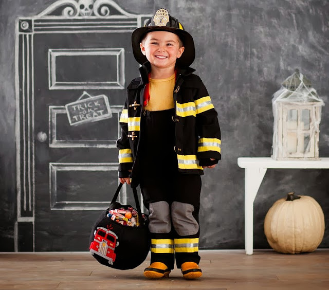 DIY Firefighter Costume
 DIY Firetruck Halloween Costume pbkHalloween Plain