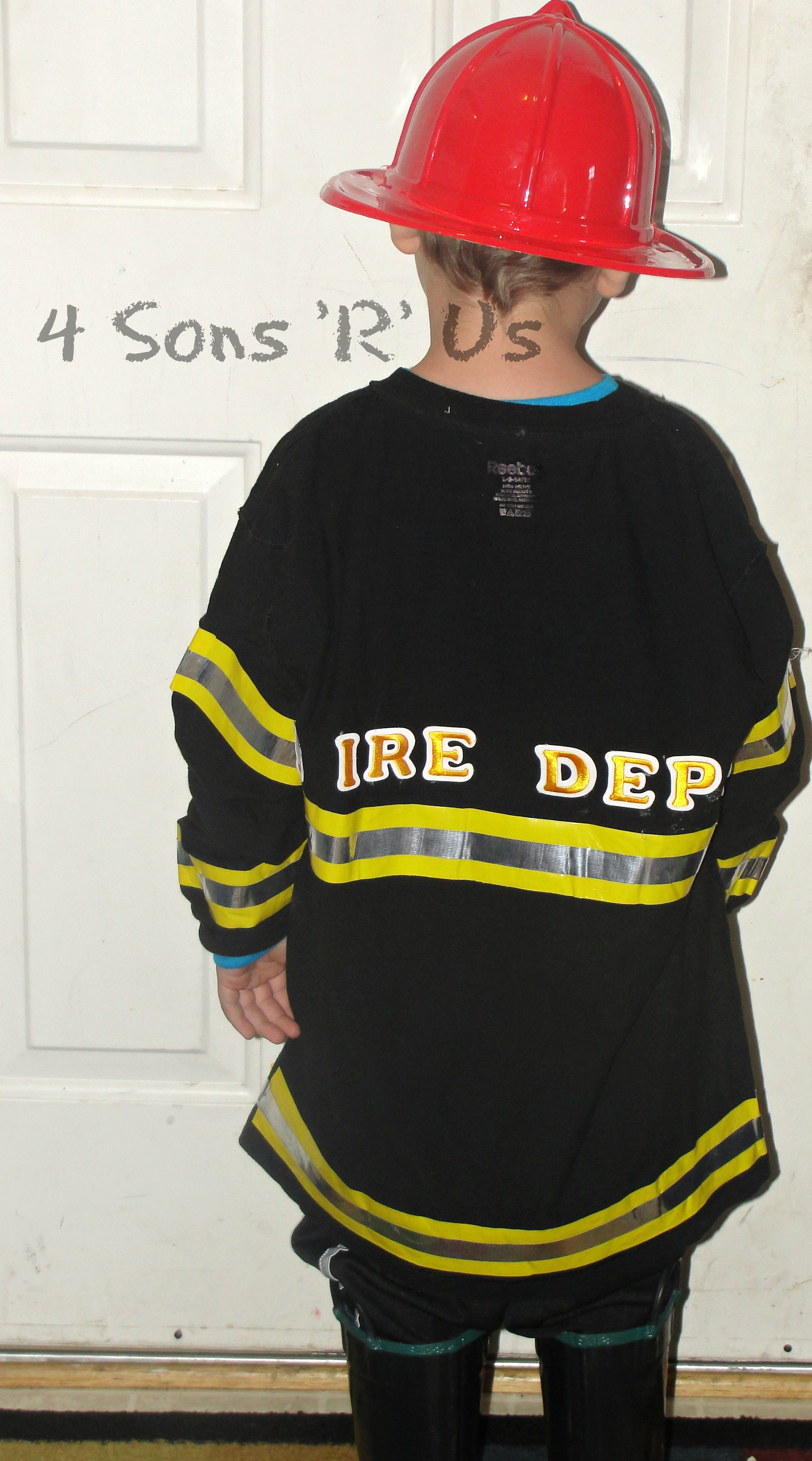 DIY Firefighter Costume
 DIY Fireman Costume 4 Sons R Us