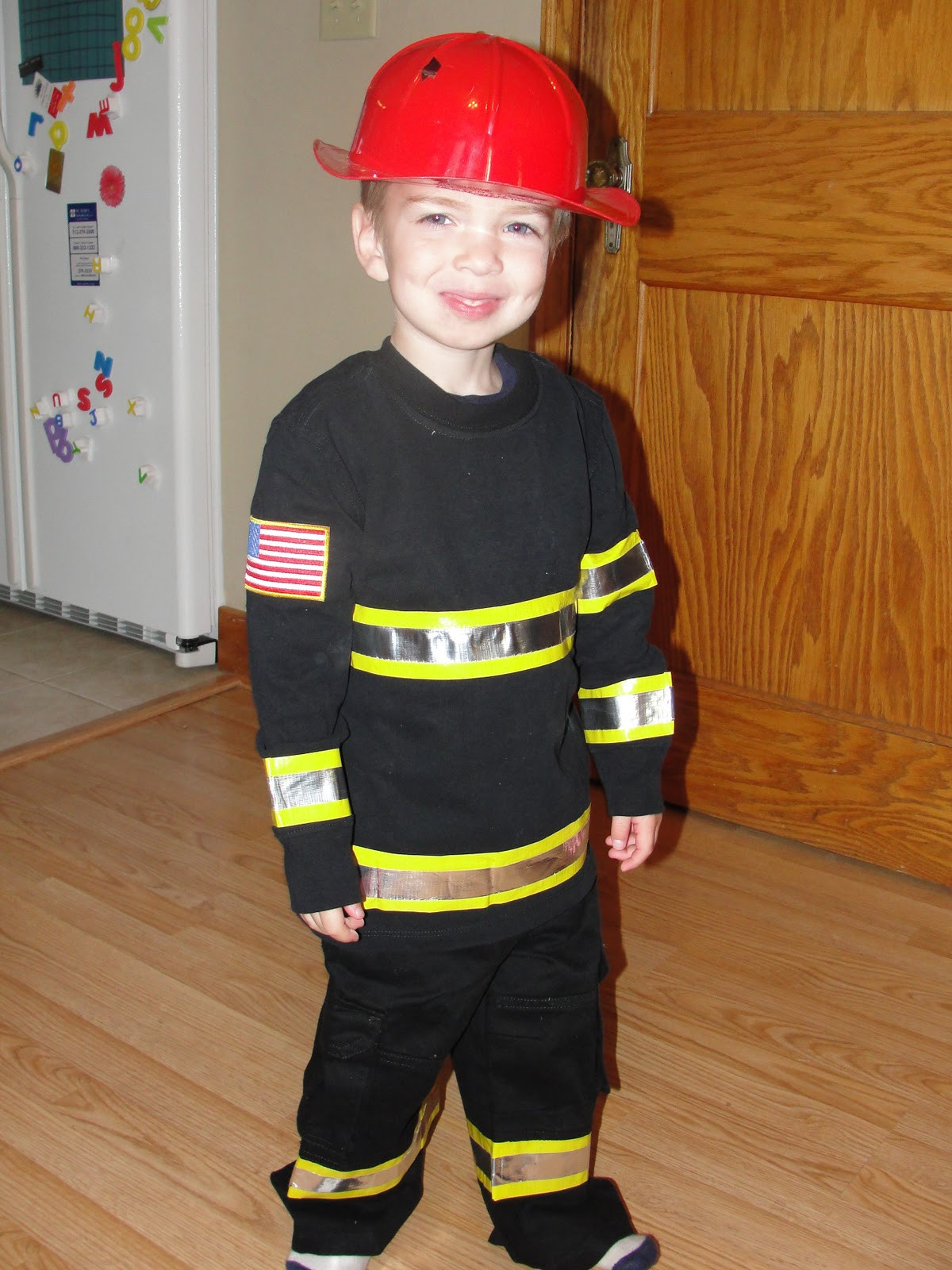 DIY Firefighter Costume
 Sweet Elder Halloween Costume Firefighter