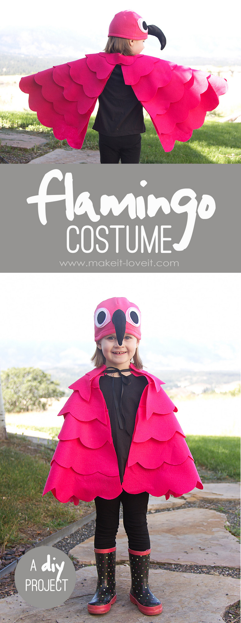DIY Flamingo Costume
 Simple Flamingo Costume r any age