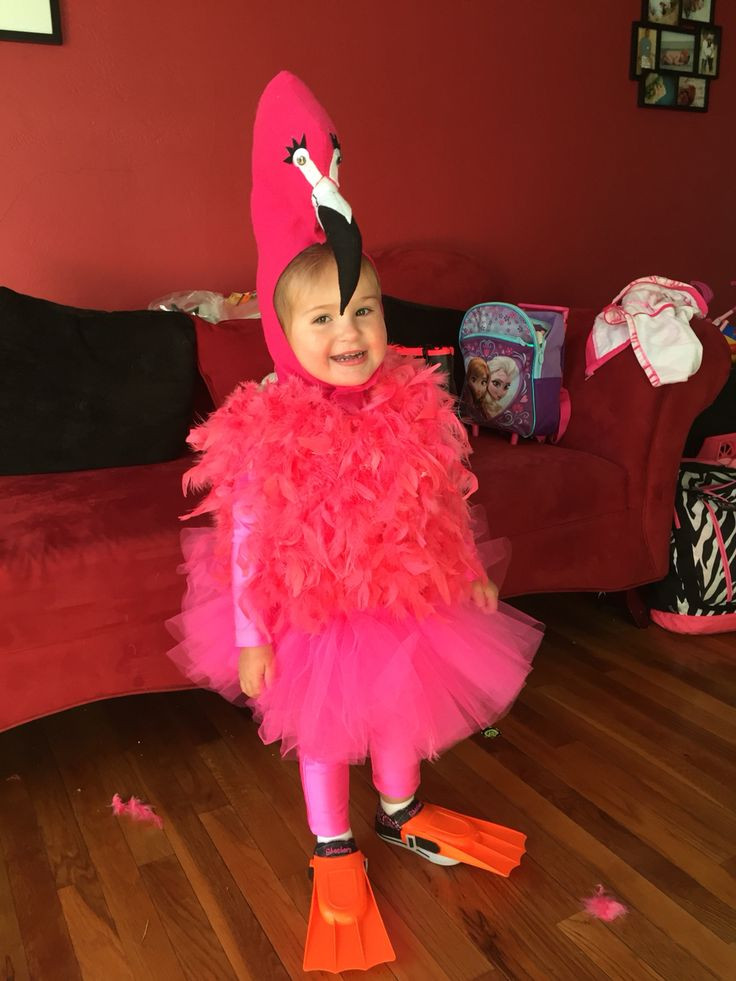 DIY Flamingo Costume
 Diy toddler flamingo costume halloween