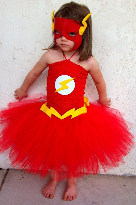 DIY Flash Costume
 The Flash inspired tutu dress costume by