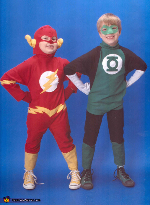 DIY Flash Costume
 The Flash and Green Lantern Superheroes Costumes for Boys