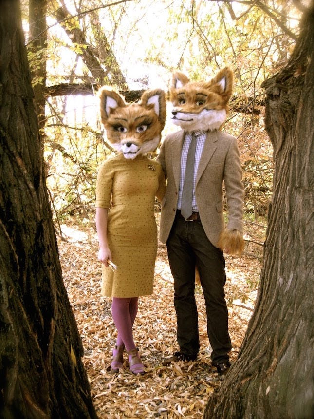 DIY Fox Costumes
 14 Wes Anderson Inspired Costumes for the Hipster in Us