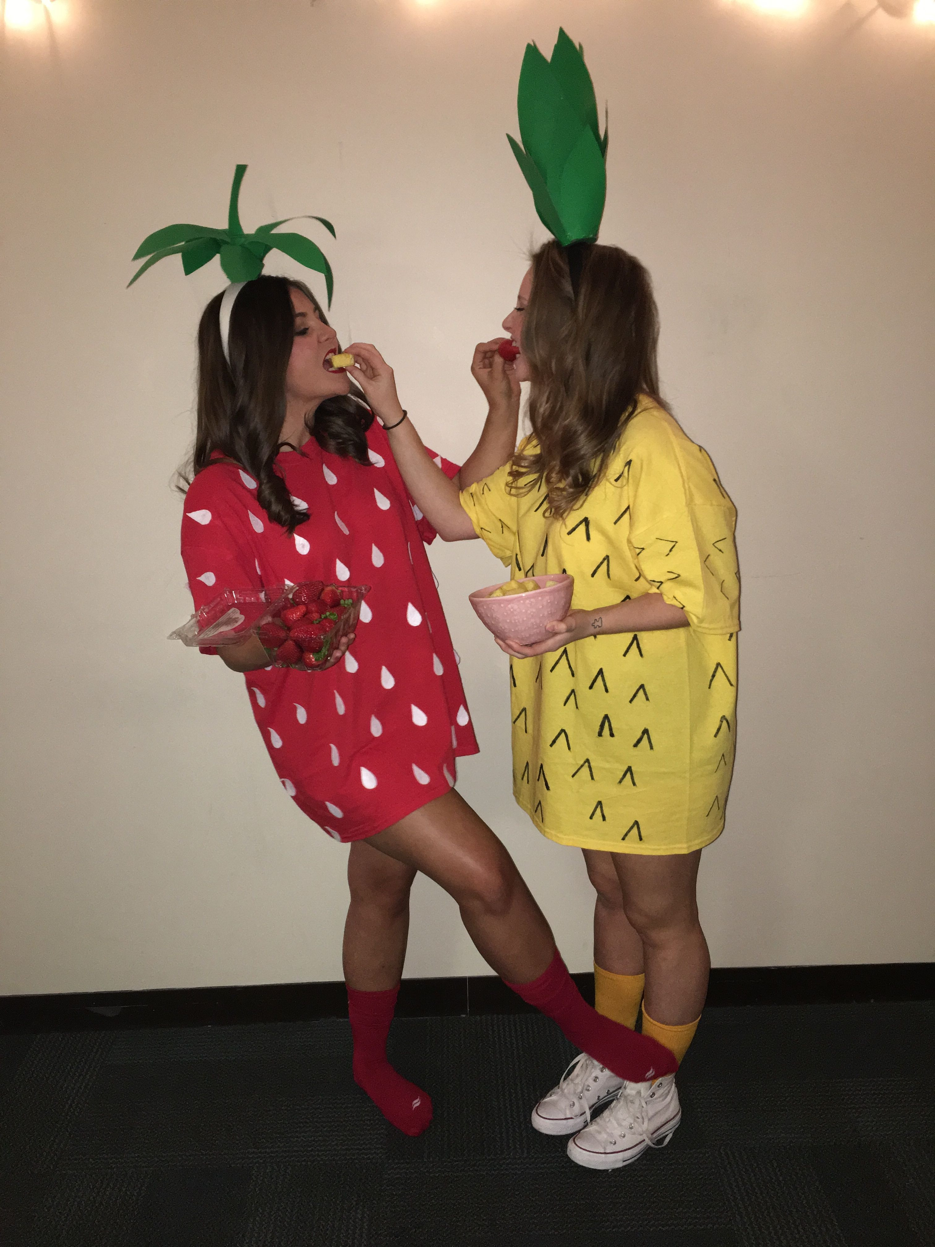 DIY Fruit Costumes
 DIY Strawberry and Pineapple Costume Fruits Fruit Salad
