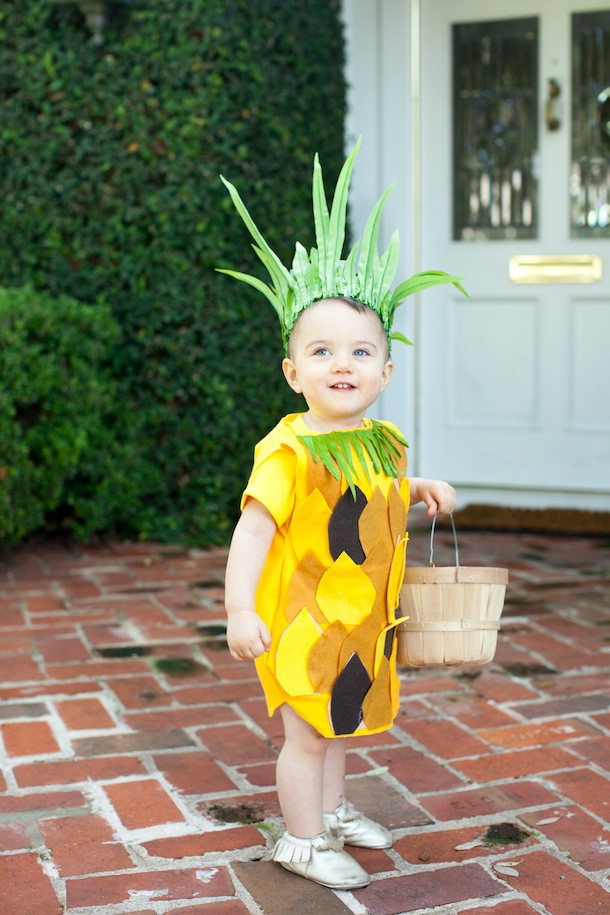 DIY Fruit Costumes
 DIY No Sew Pineapple Costume Camille Styles