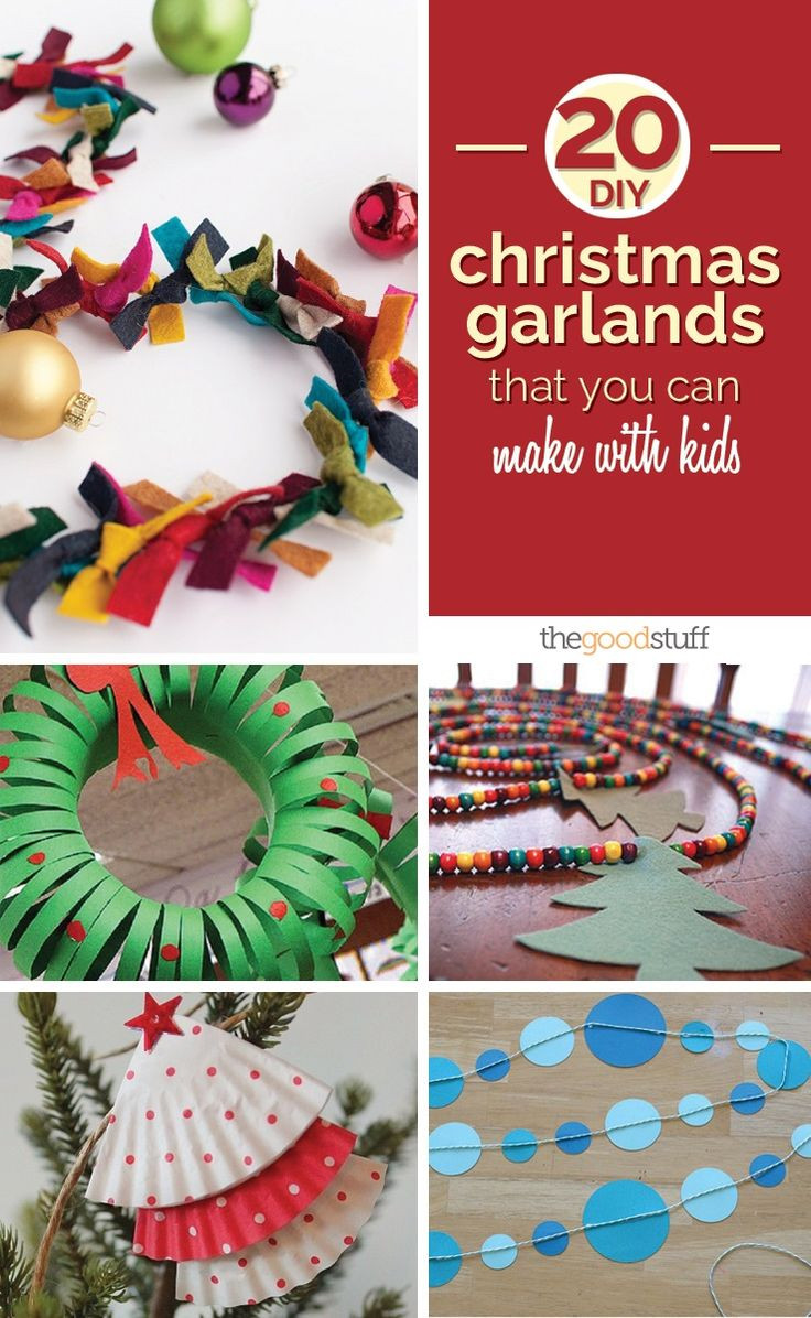 DIY Garland Christmas
 20 DIY Christmas Garlands That You Can Make With Kids