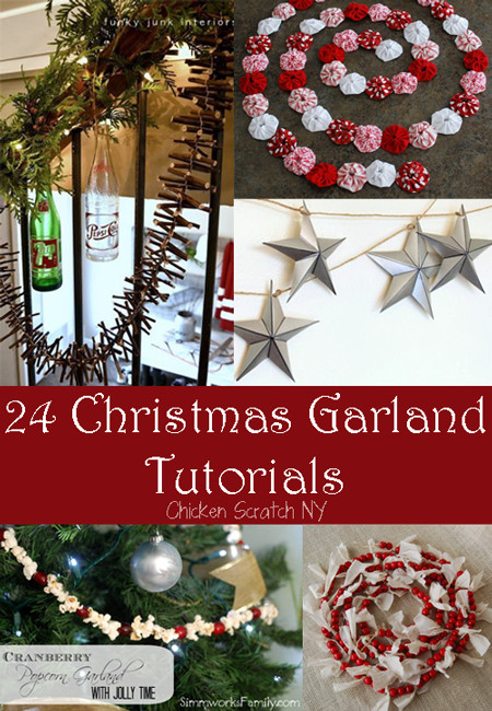 DIY Garland Christmas
 24 Holiday Garland Tutorials
