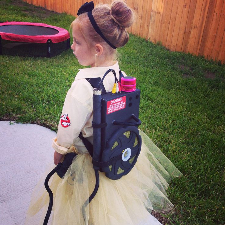 DIY Ghostbusters Costume
 Kids homemade costumes Female and girls ghostbuster