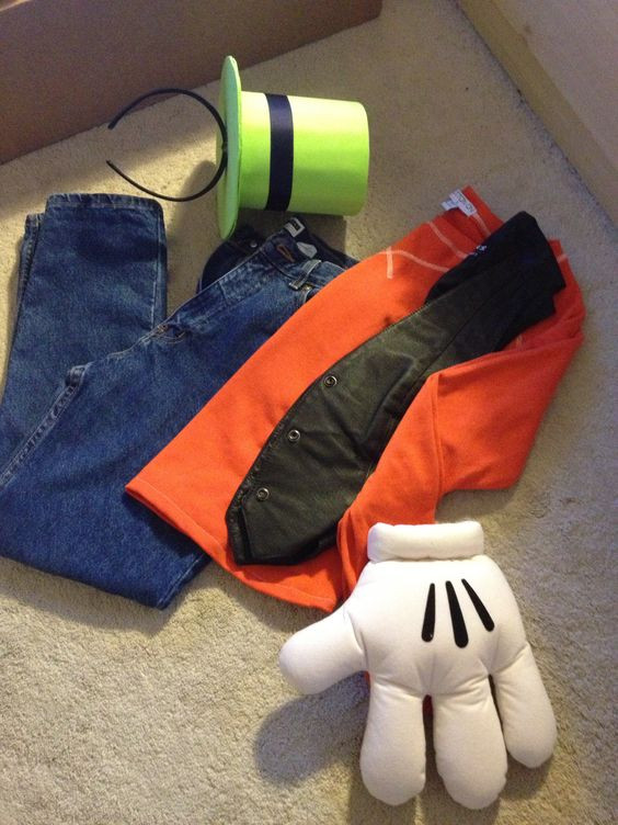 DIY Goofy Costume
 Vests Disney and Thrift stores on Pinterest