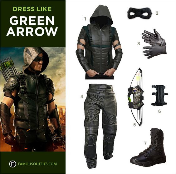 DIY Green Arrow Costume
 Need a Halloween Costume Show Your Love for Archery
