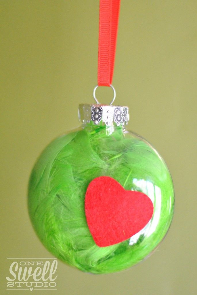 DIY Grinch Christmas Decorations
 Grinch Ornament Simple DIY project that s great for
