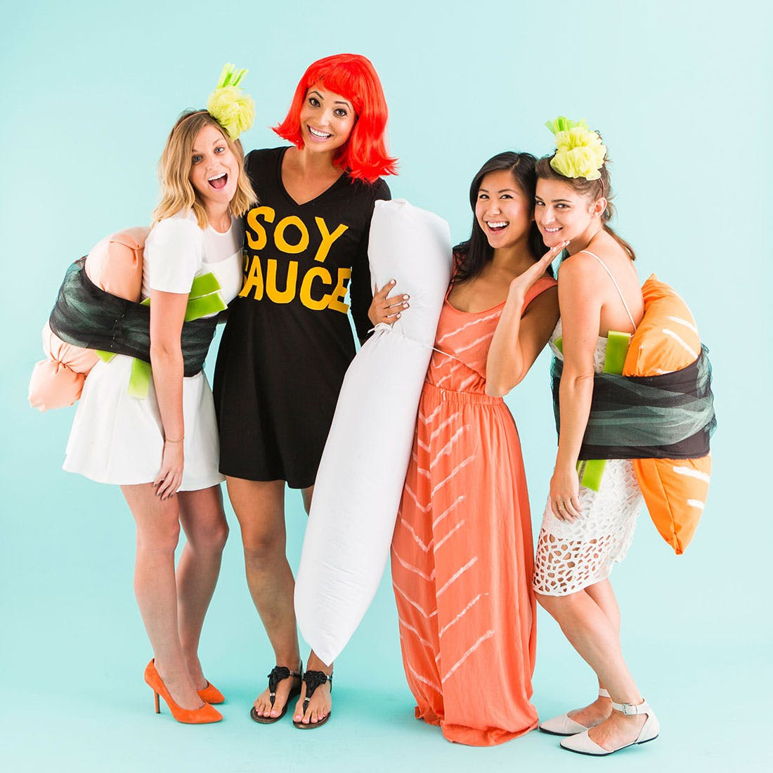 DIY Group Halloween Costume
 Dress Up like Sushi for the Best Group Halloween Costume