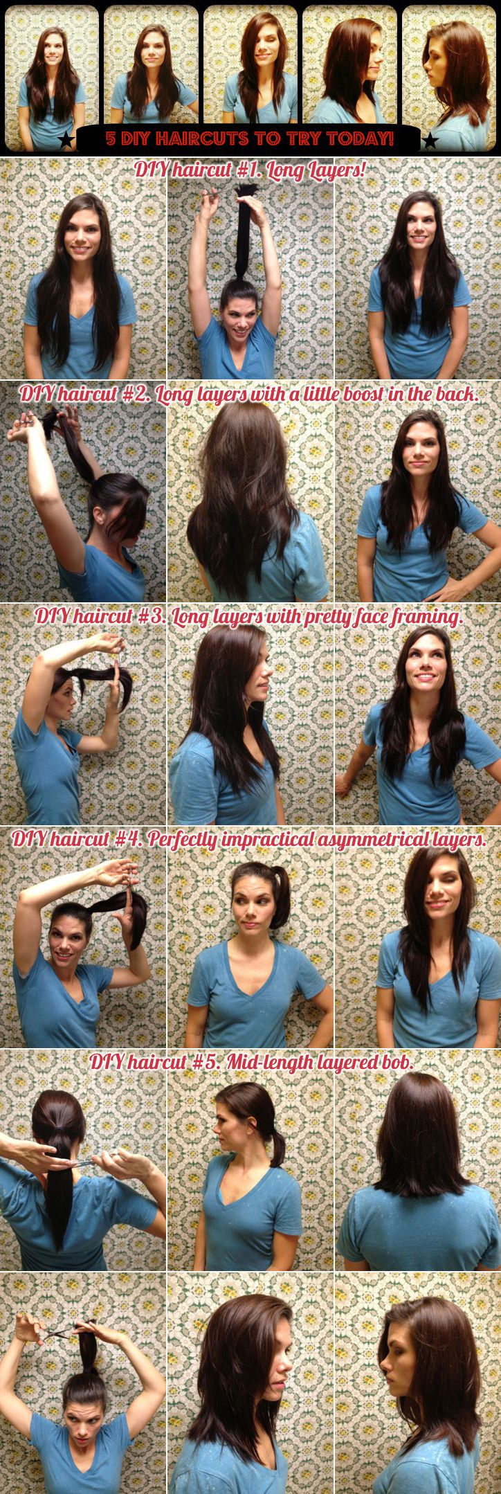 DIY Hair Cut
 Best 20 Diy haircut ideas on Pinterest