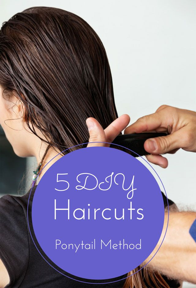 DIY Hair Cut
 5 DIY Haircuts Ponytail Method The 21 Day Challenge
