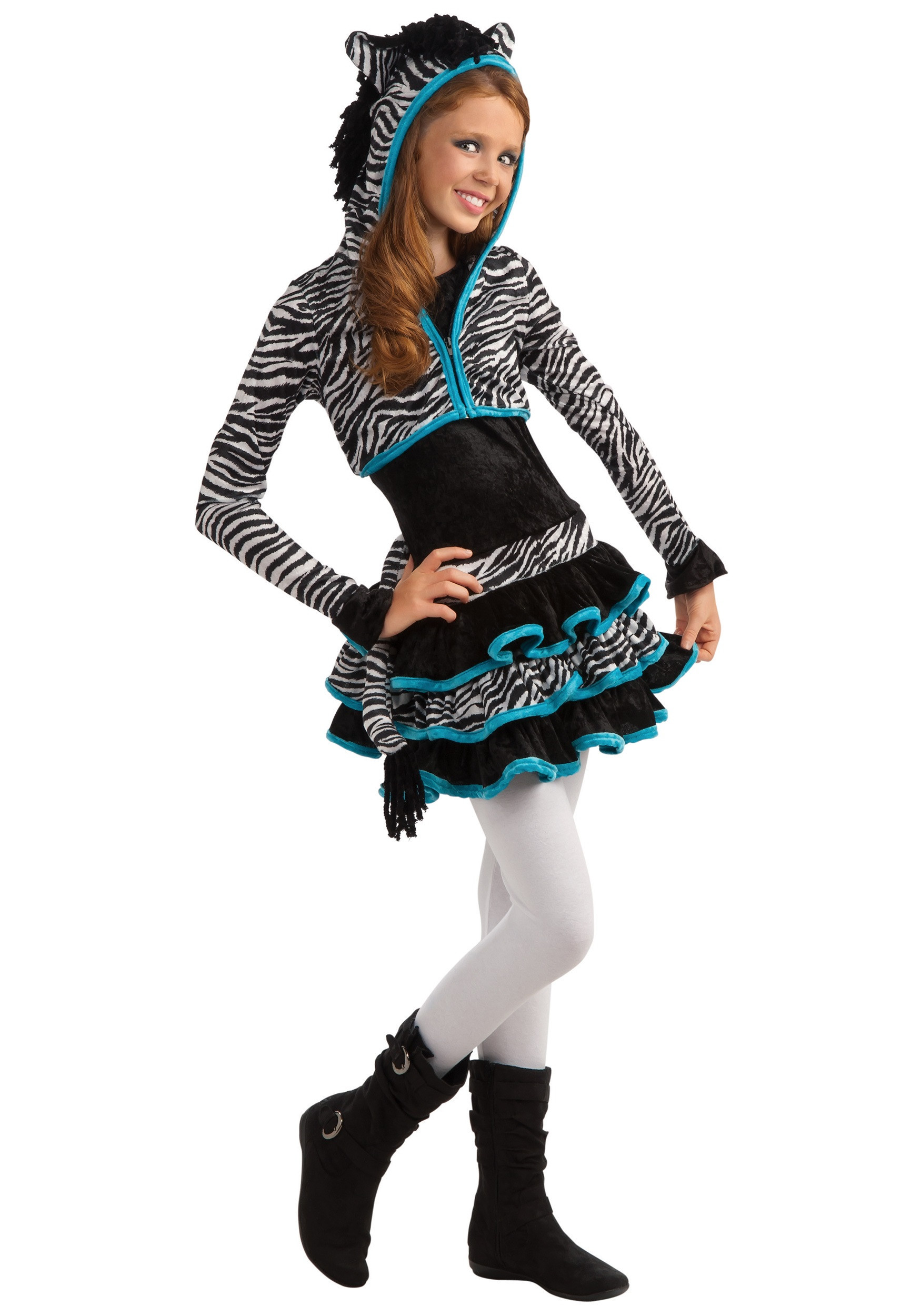 DIY Halloween Costumes For Tweens
 Tween Zebra Costume