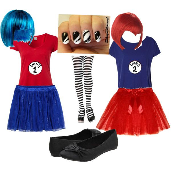 DIY Halloween Costumes For Tweens
 "Thing 1 and Thing 2 Halloween costumes" by taybragg on
