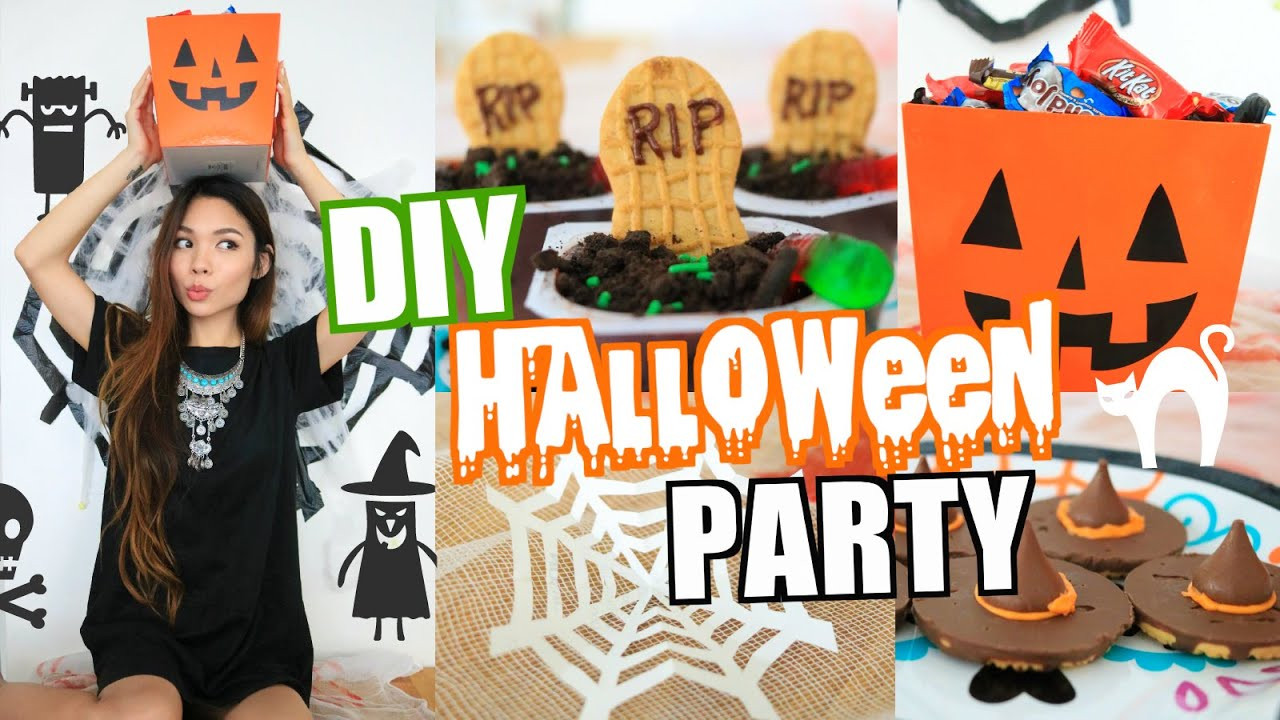 Diy Halloween Party Ideas
 EASY DIY HALLOWEEN PARTY DECOR & TREAT IDEAS