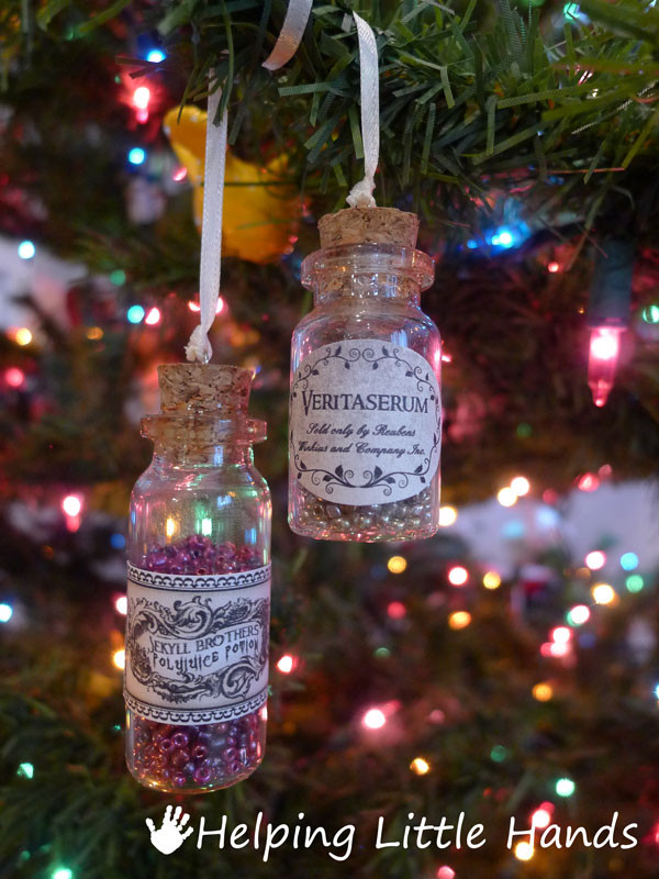 DIY Harry Potter Christmas Ornaments
 Pieces by Polly Harry Potter Potions Ornament