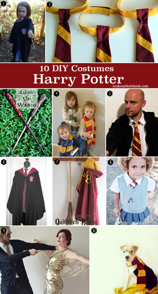 DIY Harry Potter Costumes
 Harry Potter Costume Tutorials Andrea s Notebook