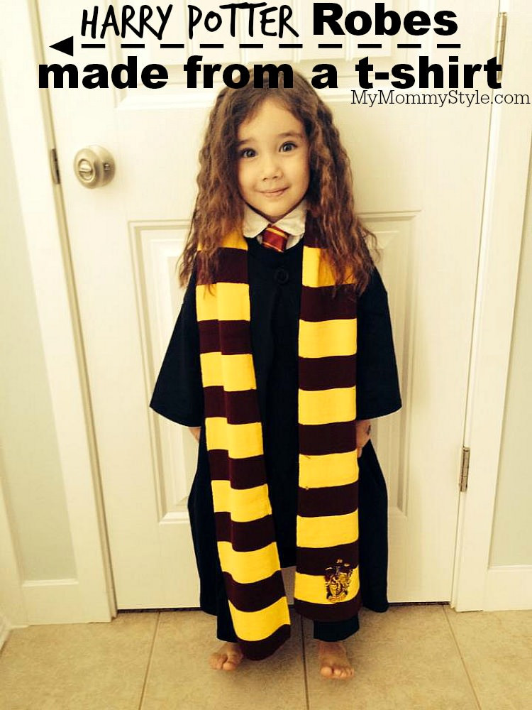DIY Harry Potter Costumes
 Harry Potter Robes DIY Made out of a T Shirt My Mommy Style