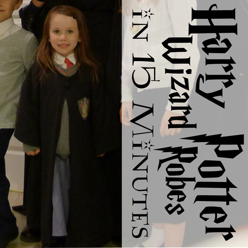 DIY Harry Potter Costumes
 Pieces by Polly Super Fast and Easy DIY Harry Potter Robe