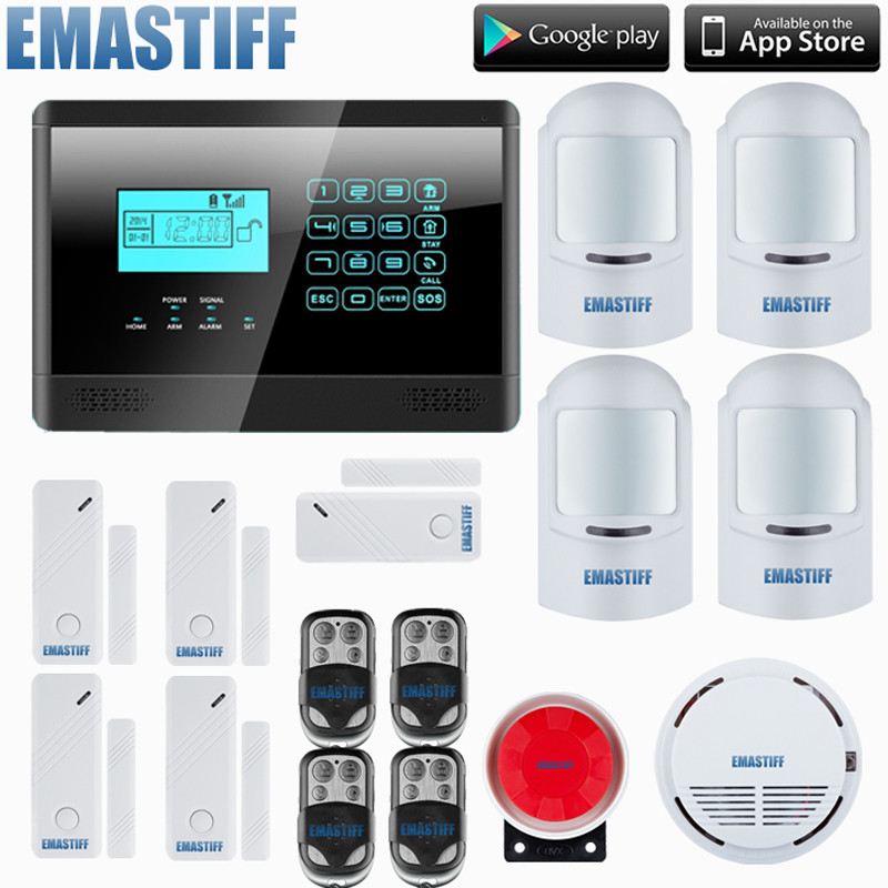 DIY Home Alarm System
 HOMSECURITY DIY Wireless& Wired GSM Home Security Burglar