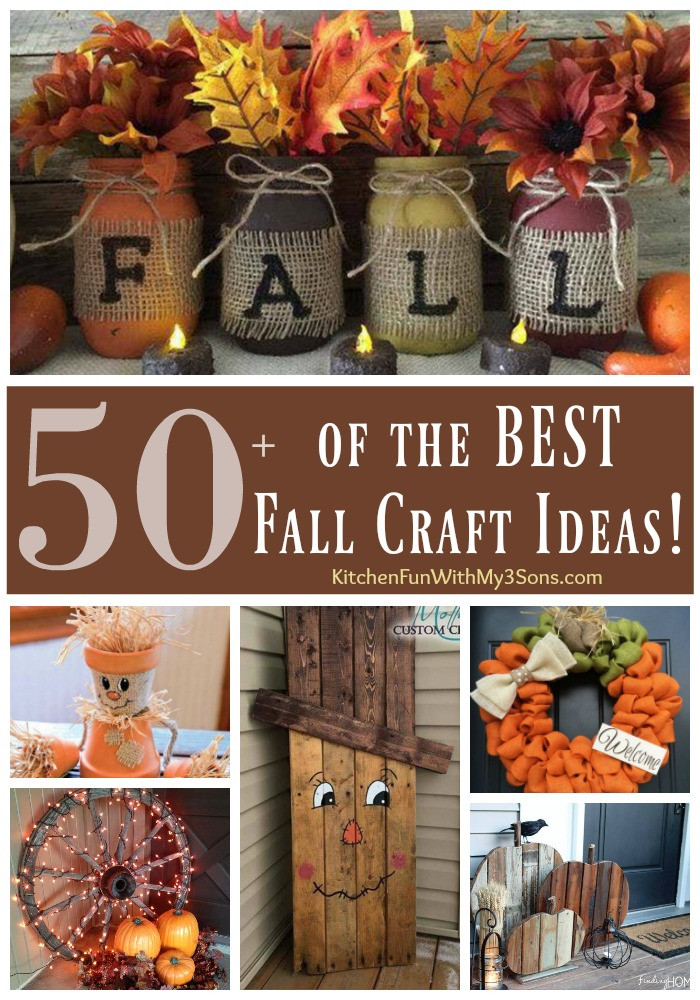 DIY Home Decorations Crafts
 Over 50 of the BEST DIY Fall Craft Ideas Kitchen Fun