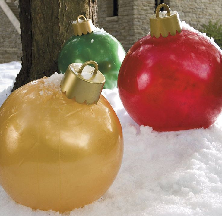 DIY Huge Ball Christmas Ornaments
 Giant Inflatable Ornaments
