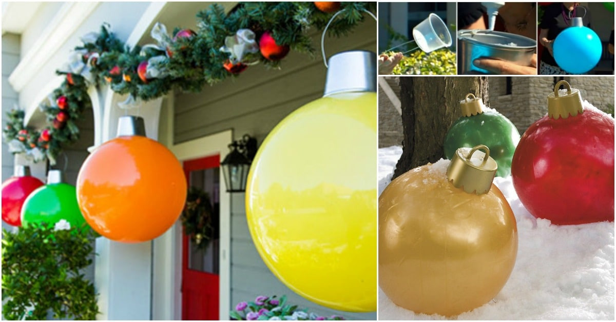 DIY Huge Ball Christmas Ornaments
 How to Make Your Own Giant Christmas Ornaments DIY & Crafts