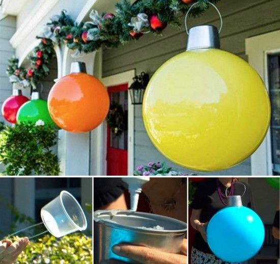 DIY Huge Ball Christmas Ornaments
 How To Make Giant Christmas Ornaments s