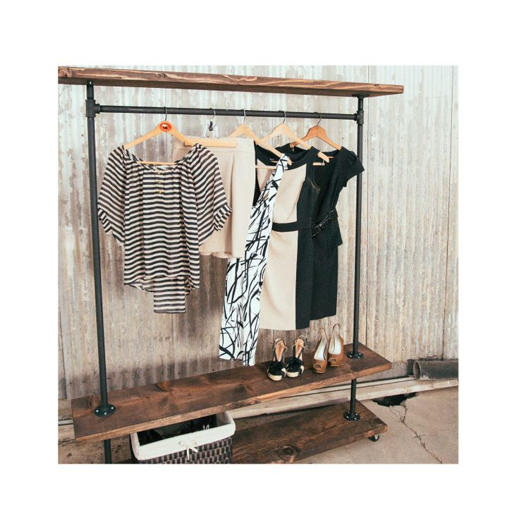 DIY Industrial Clothing Rack
 1000 images about Decor Closet Industrial on Pinterest