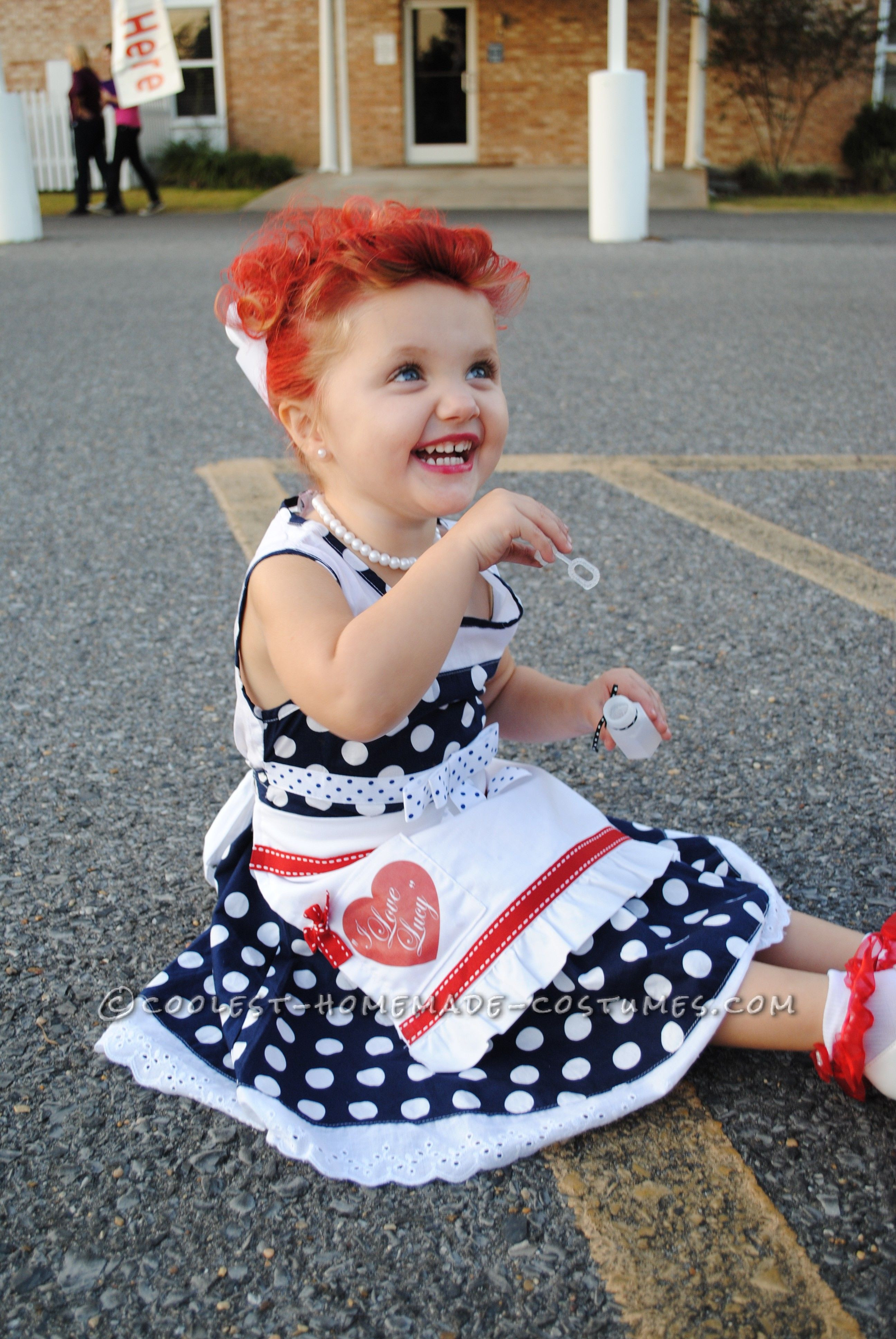 DIY Infant Costume
 Adorable "I Love Lucy" Homemade Costume for a Toddler