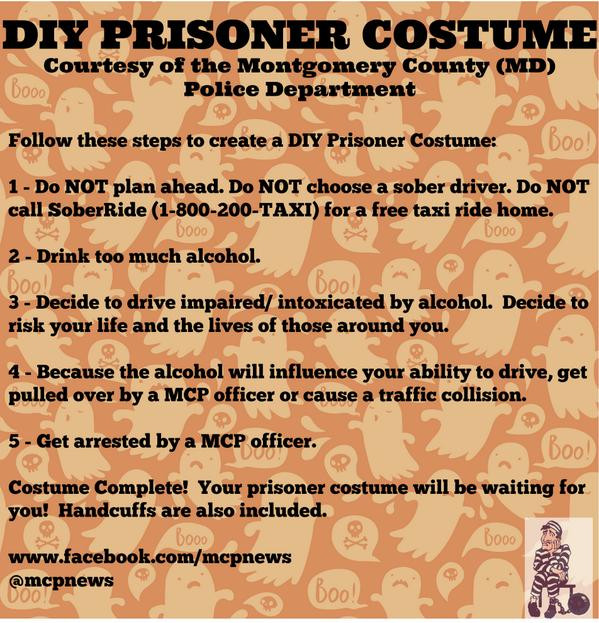 DIY Inmate Costume
 Halloween diy prisoner costume with step by step