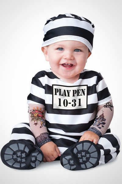DIY Inmate Costume
 Halloween costumes kids 2012 baby prisoner
