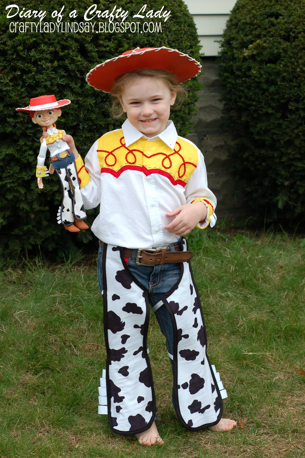 DIY Jessie Costume
 Diary of a Crafty Lady Cowgirl Jessie Halloween Costume