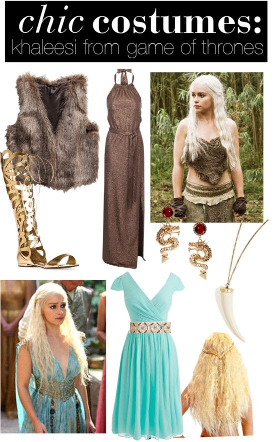 DIY Khaleesi Costume
 Diy halloween costumes Game of and Game of thrones on