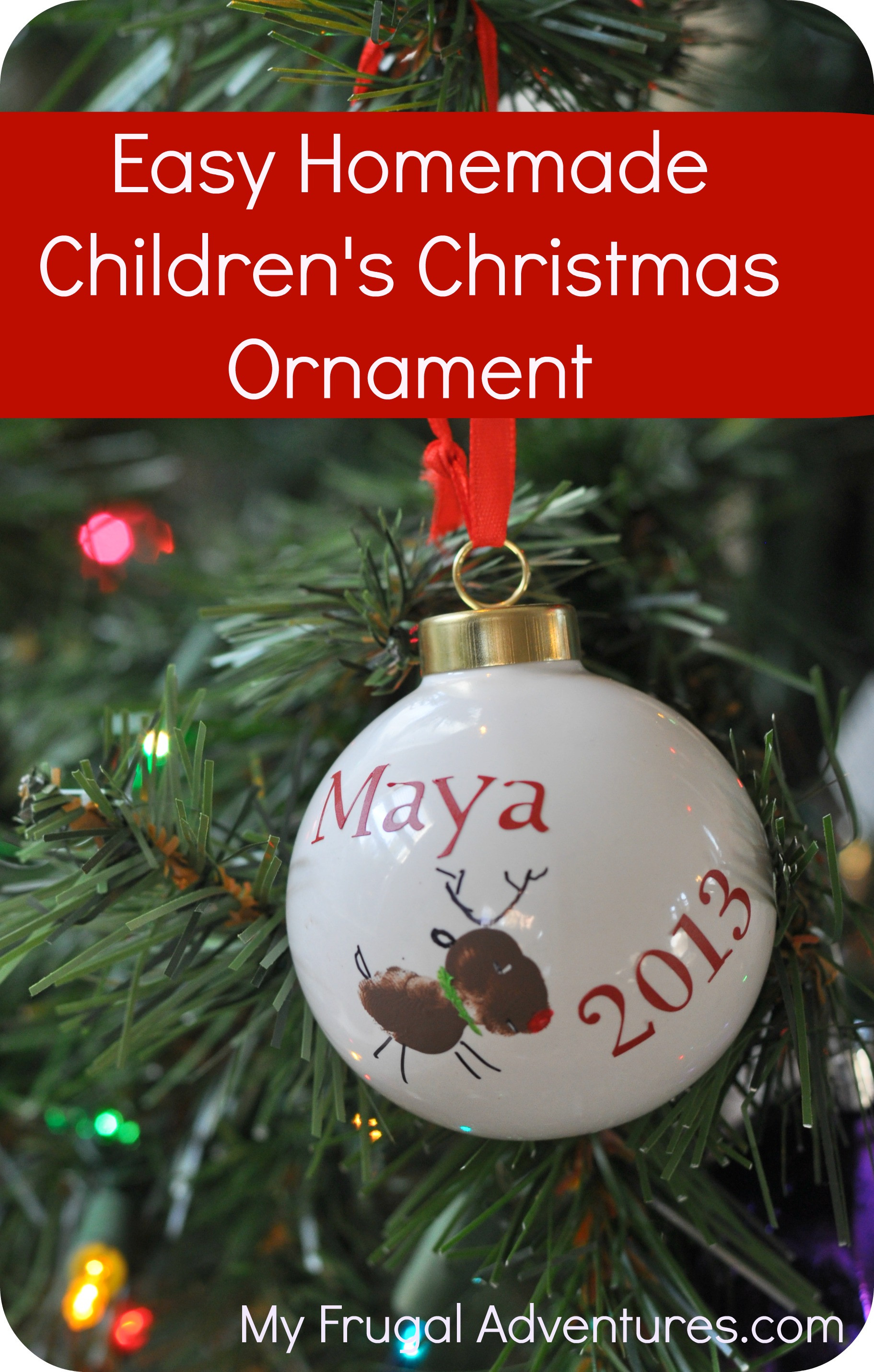 DIY Kid Christmas Ornaments
 DIY Children s Christmas Ornament My Frugal Adventures