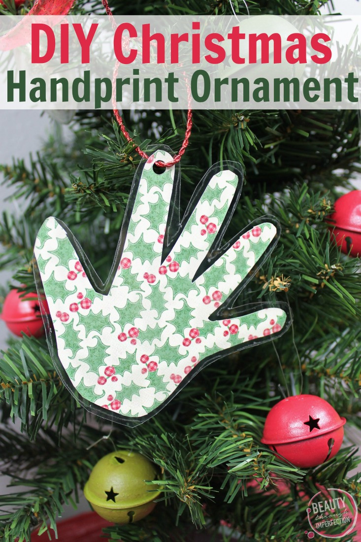 DIY Kid Christmas Ornaments
 DIY Handprint Keepsake Christmas Ornament Beauty through