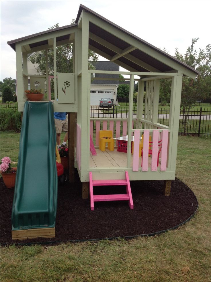 DIY Kids Playhouse
 Diy playhouse gardening Pinterest