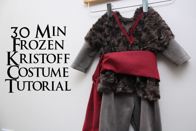 DIY Kristoff Costume
 30 Minute Frozen Baby Kristoff Costume Tutorial Rae Gun