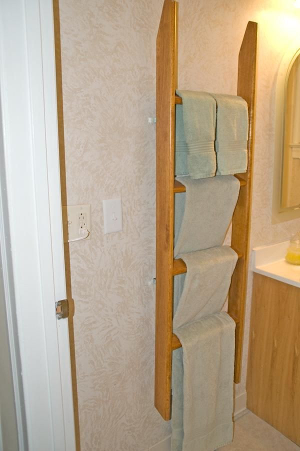 DIY Ladder Rack
 25 best ideas about Ladder Towel Racks on Pinterest