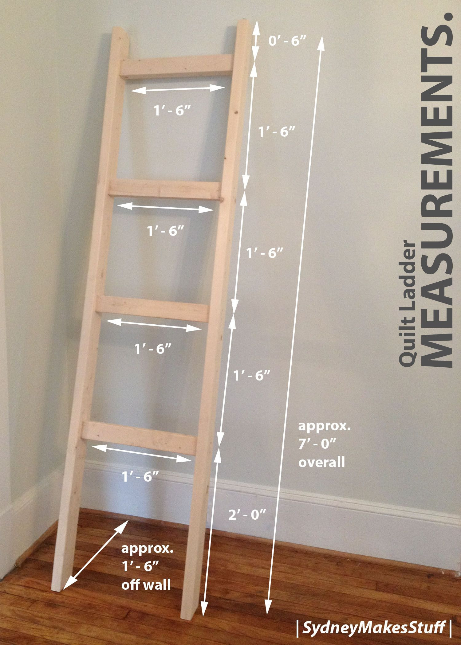 DIY Ladder Rack
 DIY Quilt Ladder