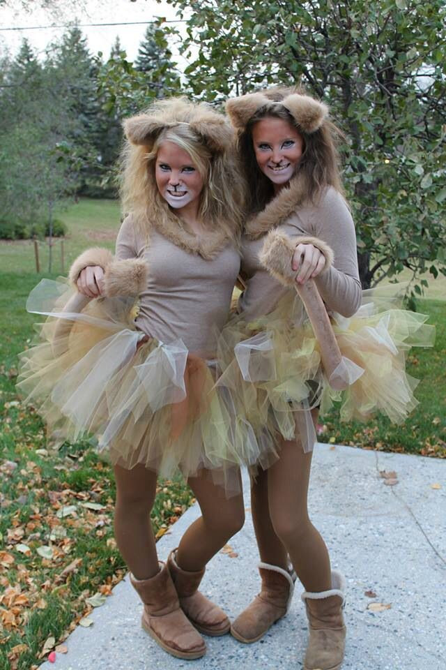 DIY Lion Costume For Adults
 Cute Halloween lion costumes I did with my friend ️