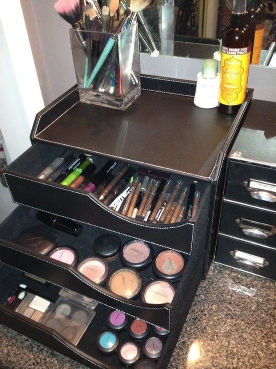 DIY Makeup Organizer Shoebox
 Best DIY Makeup Storage Ideas