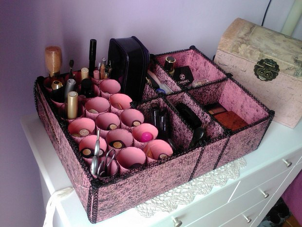 DIY Makeup Organizer Shoebox
 Inspiring Ways to Reuse Shoebox 15 Things to Make