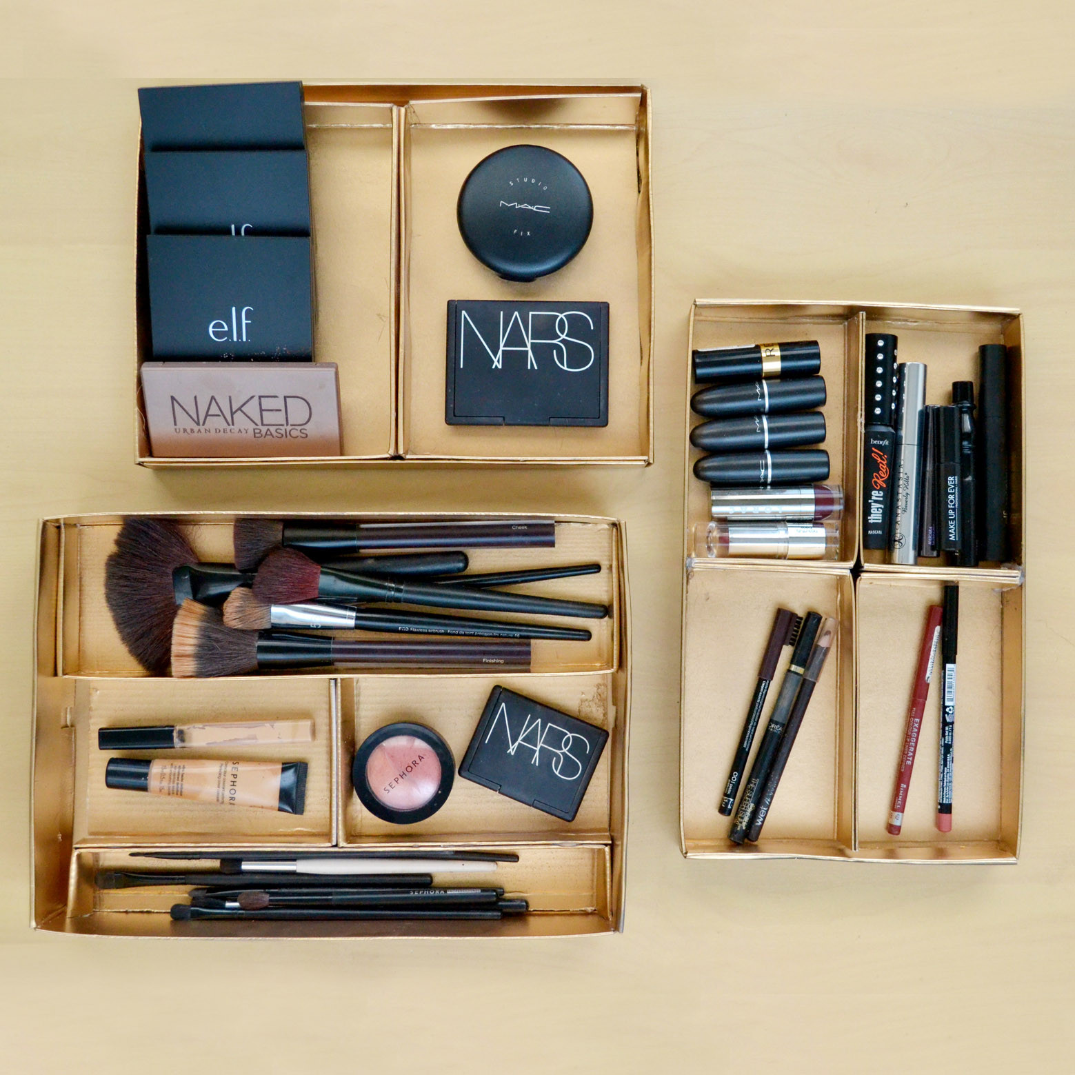 DIY Makeup Organizer Shoebox
 DIY Shoebox Storage Trays