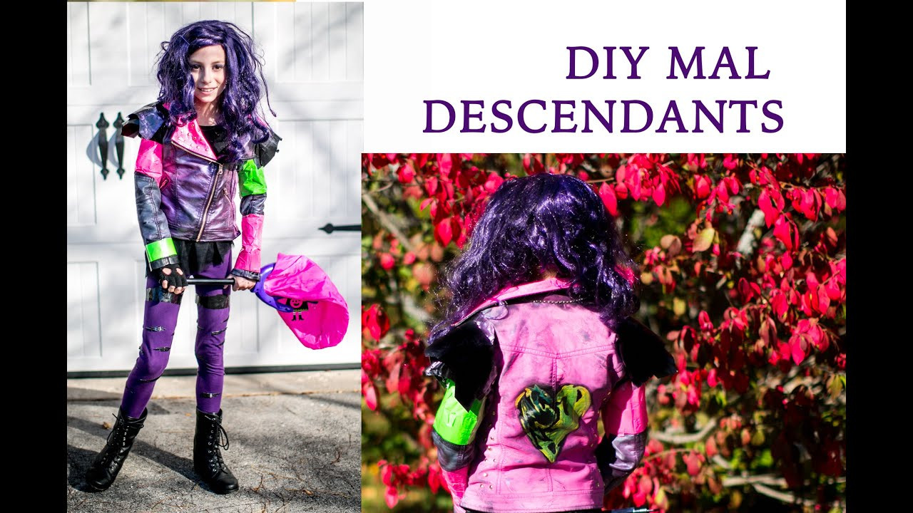 DIY Mal Costume
 Disney Descendants Mal s Costume full DIY tutorial