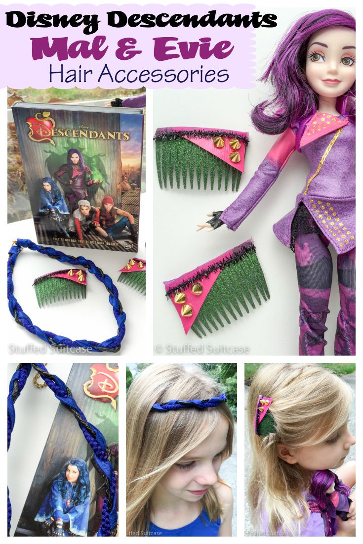DIY Mal Descendants Costume
 DIY Disney Hair Accessories for Descendants Mal and Evie